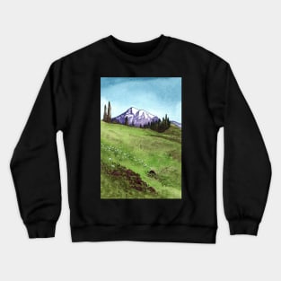 Alpine Meadow Mount Rainier Crewneck Sweatshirt